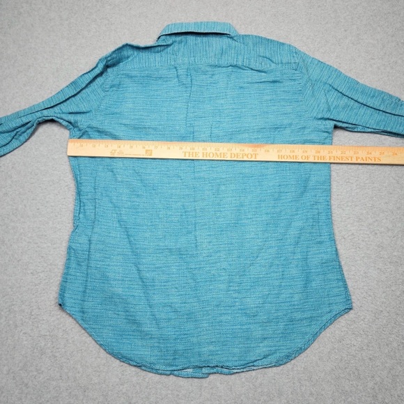 Robert Graham Blue Textured Button Down Shirt - Picture 7 of 13